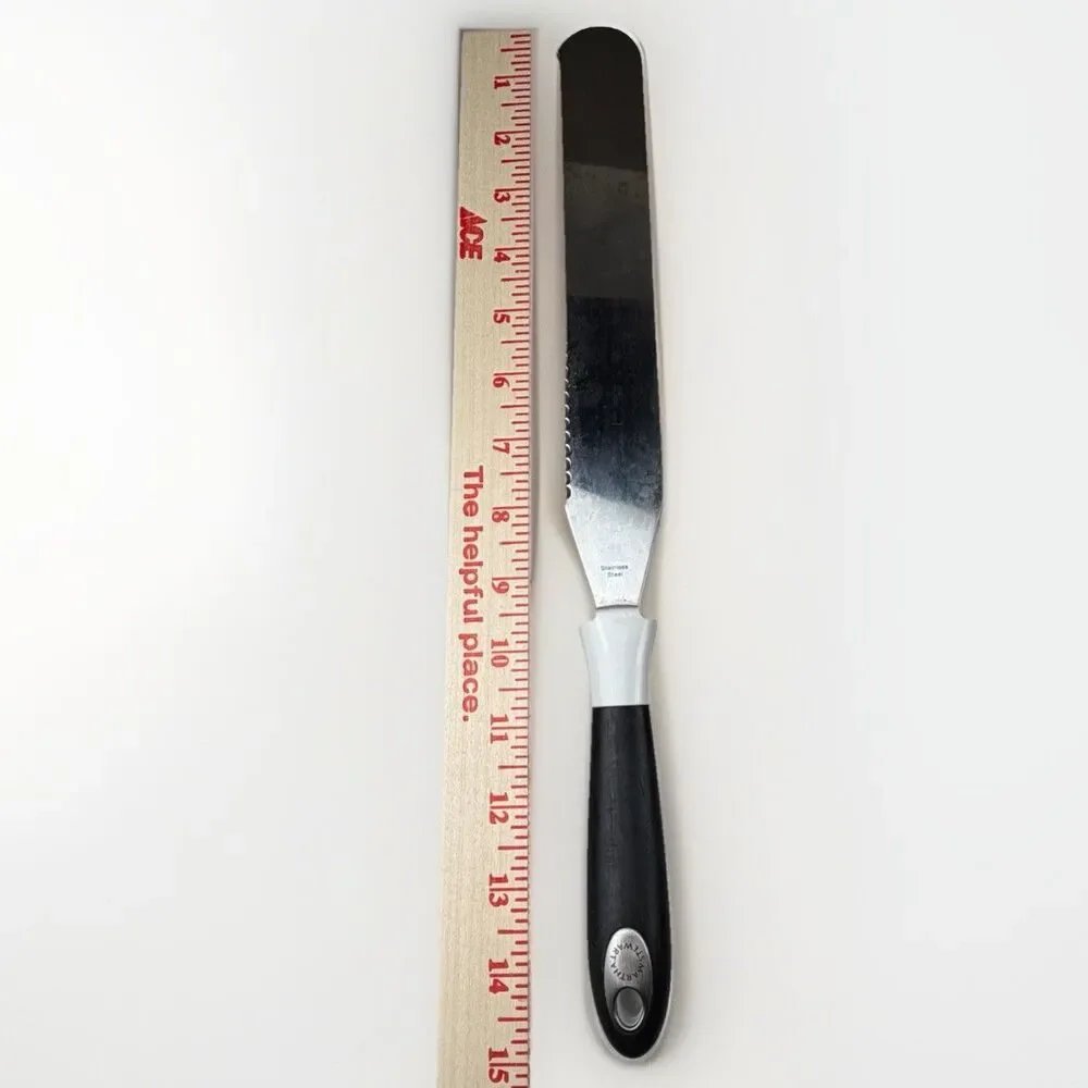 Vintage‎ / Martha Stewart Large Serrated Rounded Knife Spatula Kitchen Tool